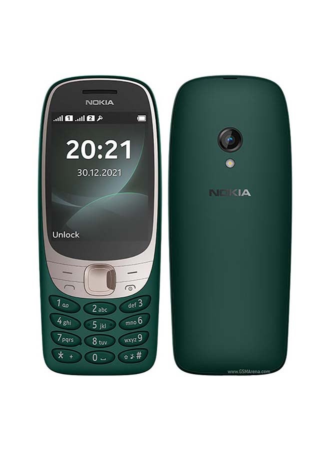 نوكيا هاتف 6310 ثنائي الشريحة بذاكرة رام سعة 8 ميجابايت وذاكرة داخلية سعة 16 ميجابايت ويدعم تقنية 4G بلون أخضر داكن - إصدار عالمي - Image 3