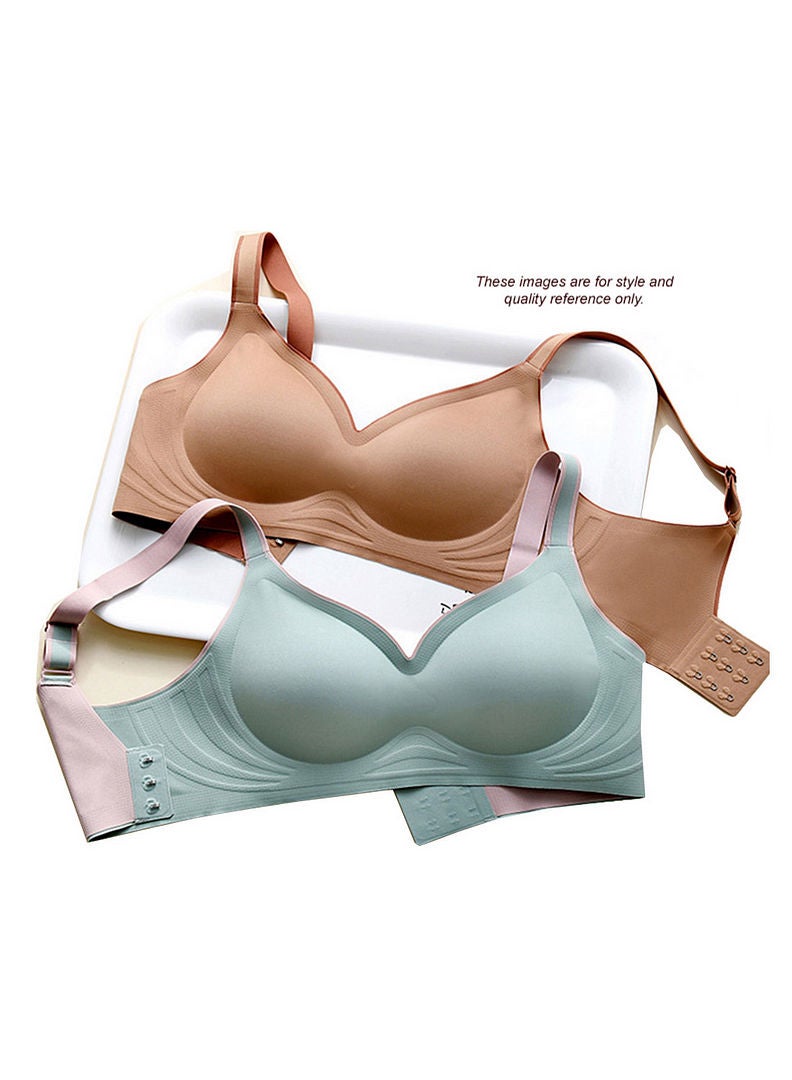 hush-hush mermaid - Mid Impact Seamless Sports Bra Green - Image 1