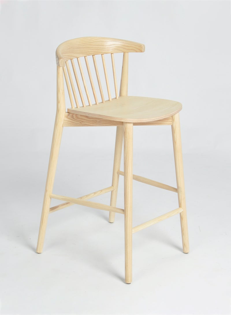 Switch Stool Dining Chair - Wooden Natural 46*48*99cm  - Image 1