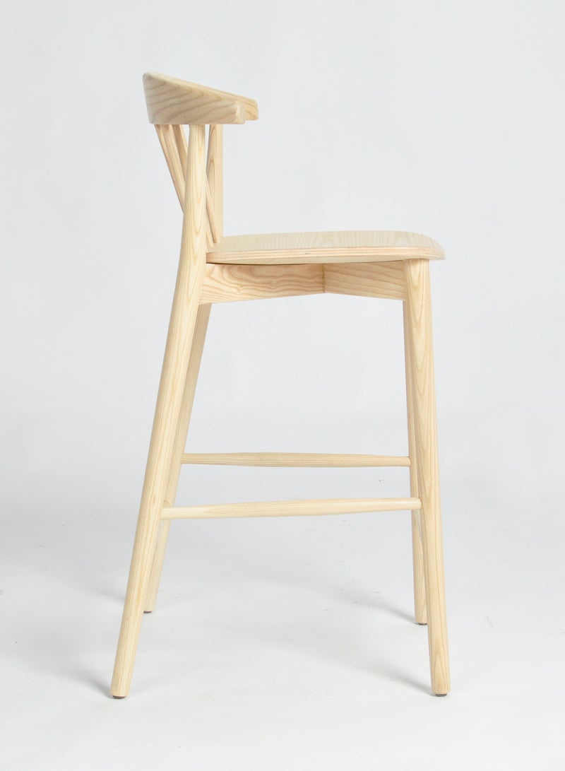 Switch Stool Dining Chair - Wooden Natural 46*48*99cm  - Image 5