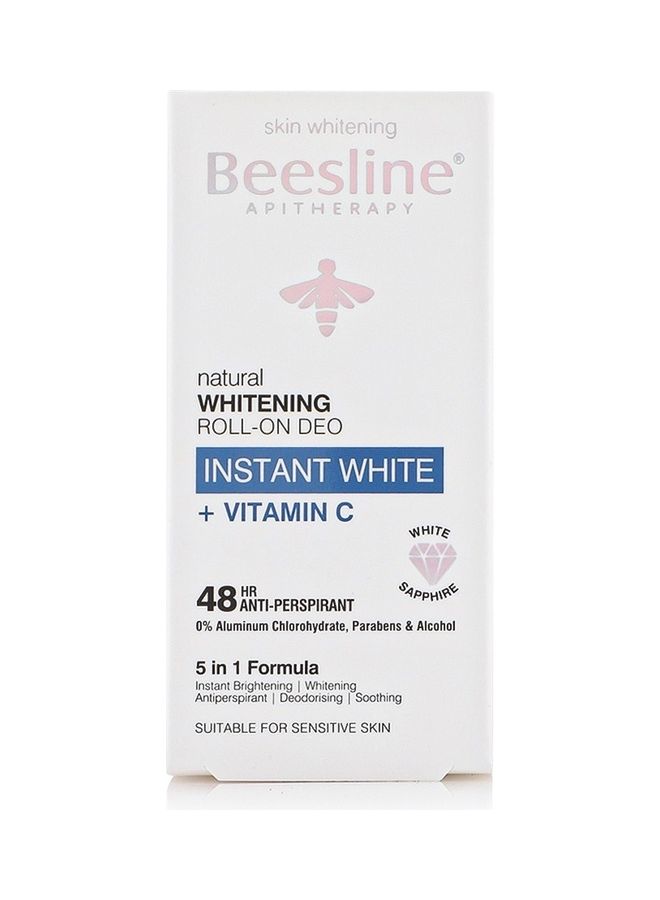 Beesline - Instant White Whitening Roll-On Deodorant With Vitamin C 50ml - Image 1