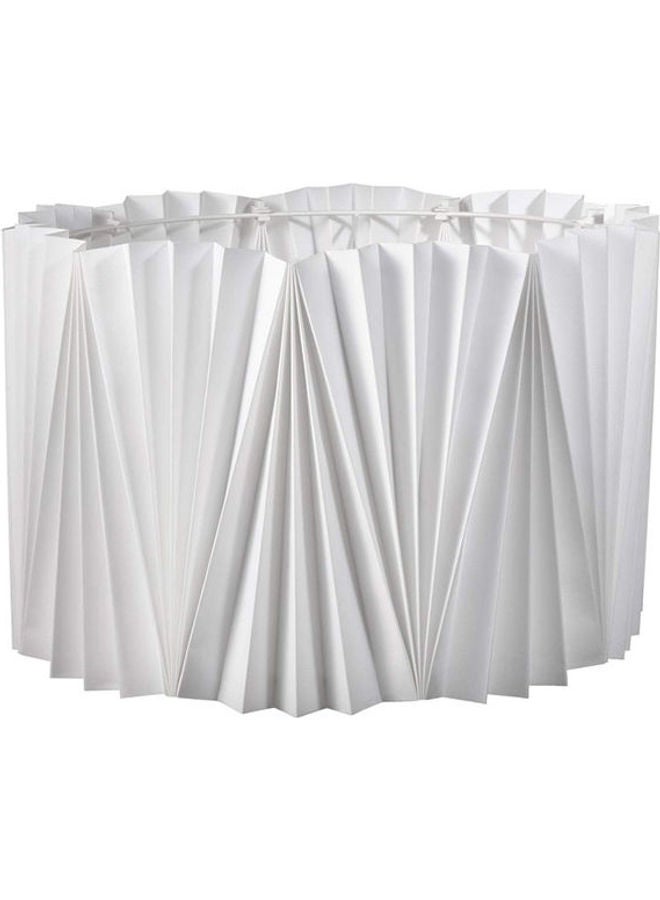 Lamp Shade, Pleated White 17inch 