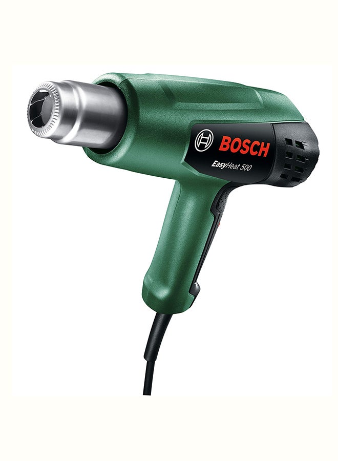 Bosch Heatgun EasyHeat 500, corded 2 temperature settings for removing paint, thawing water pipes, starting a grilling fire | Model: 06032A6070 Green/Black - v1637752102/N51051907A_2