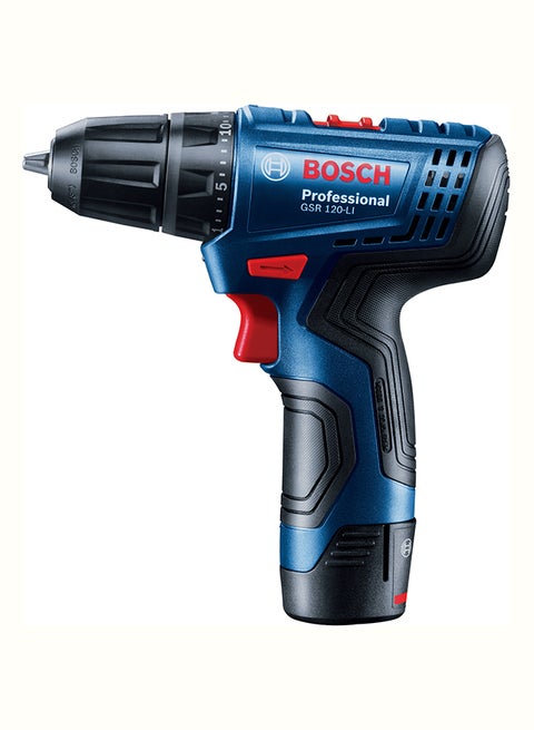Professional Cordless Drill/Driver GSR 2x2AH Battery Blue/Black