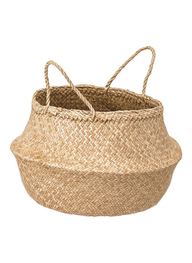 Basket, Seagrass Beige 9.7inch