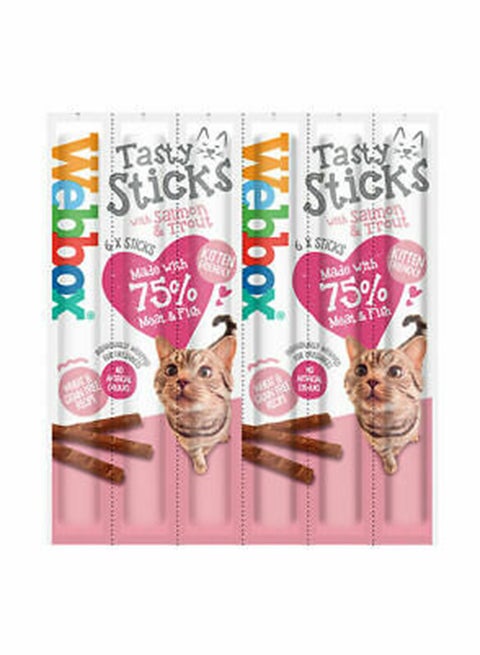 Cat Tasty Sticks Salmon And Trout 6 Pieces 30grams
