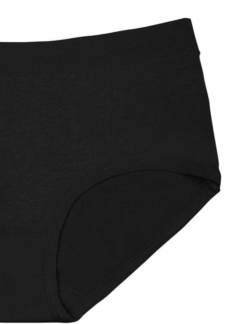 hush-hush mermaid - Original Printed Soft Brief Black - Image 1