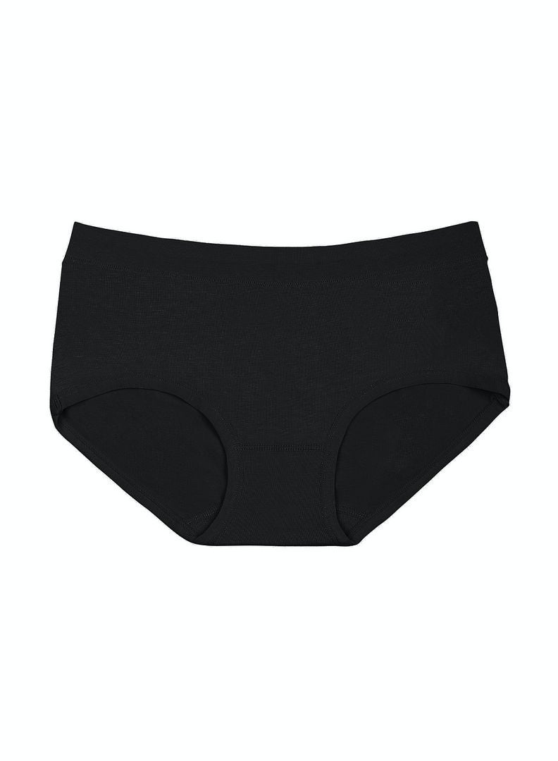 hush-hush mermaid - Original Printed Soft Brief Black - Image 1