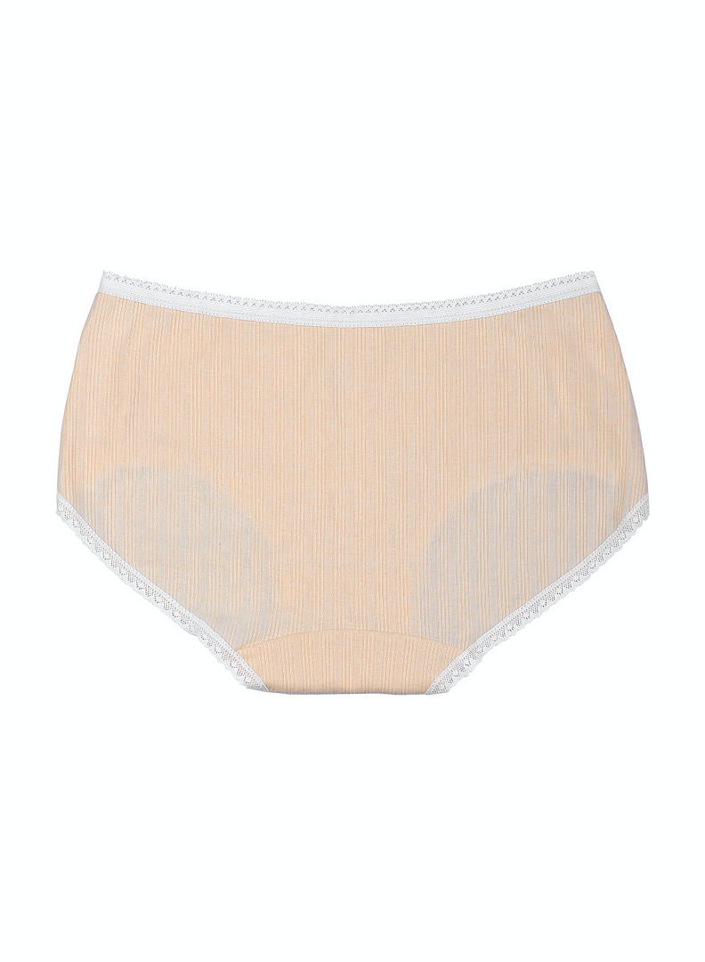 hush-hush mermaid - Vegan Striped Brief Beige - Image 1