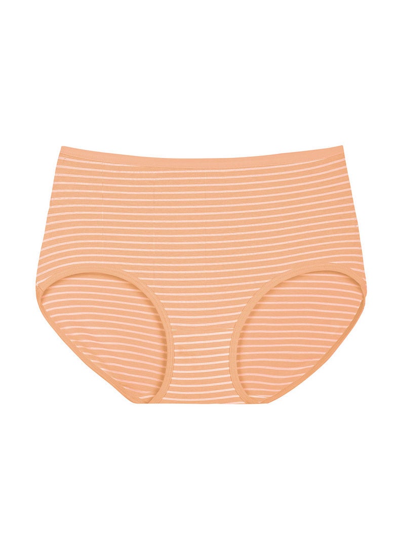 hush-hush mermaid Large Striped Pattern Brief Beige - Image 2