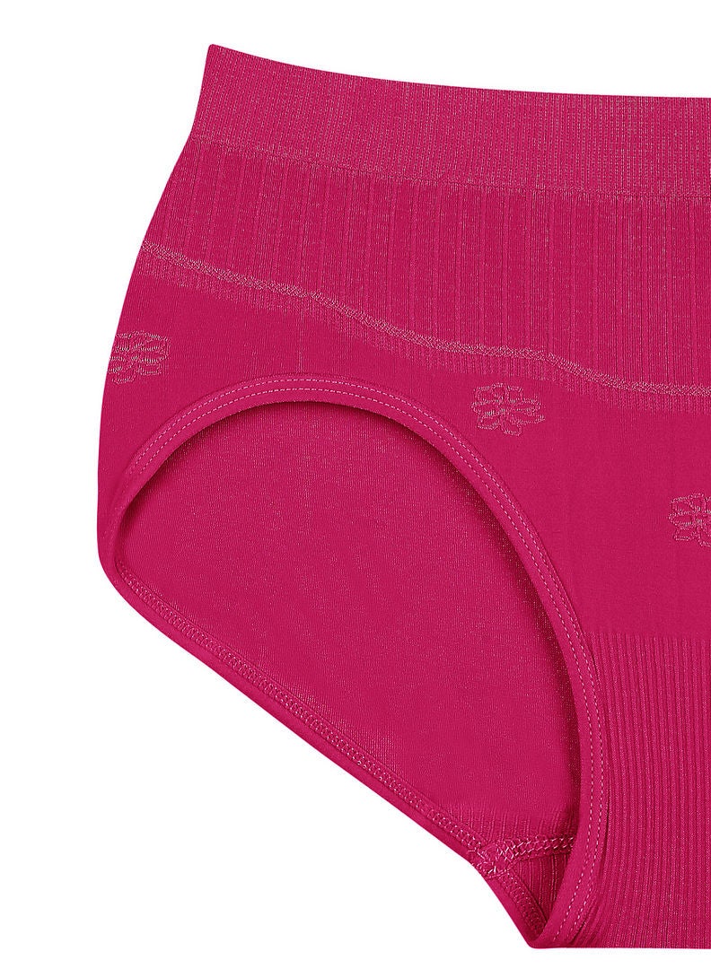 Floral Patterned Soft And Classic Brief Pink