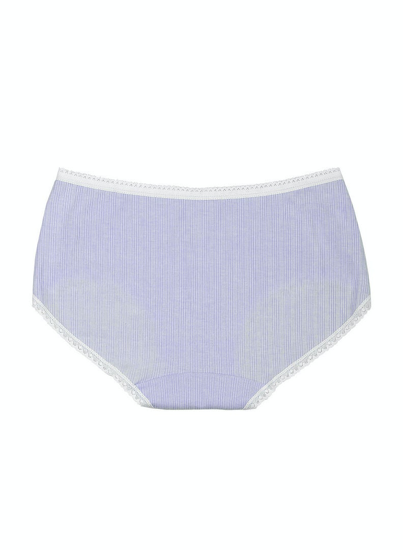 hush-hush mermaid - Break-Trim Lace Pattern Smooth And Comfortable Brief Purple - Image 1
