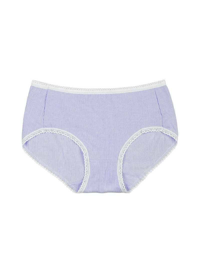 hush-hush mermaid - Break-Trim Lace Pattern Smooth And Comfortable Brief Purple - Image 1