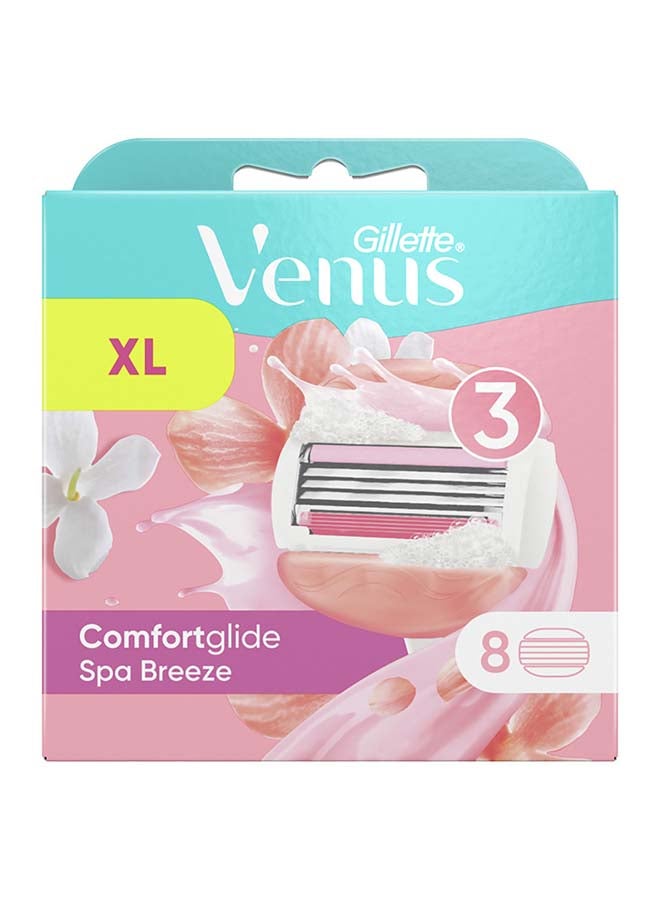 Venus - Gillette Spa Breeze Razor Blade Refills 8 Count Multicolour - Image 1