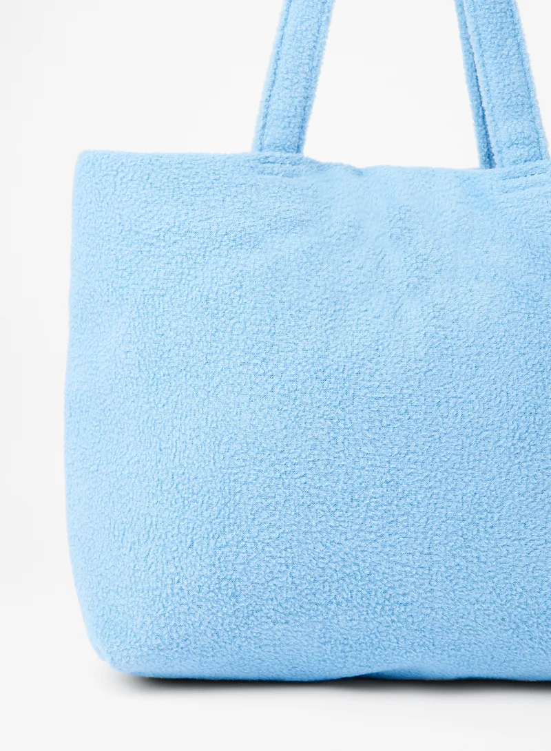LABEL RAIL Fuzz Shoulder Bag Blue