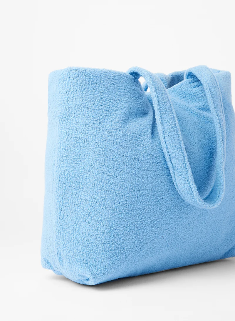 LABEL RAIL Fuzz Shoulder Bag Blue