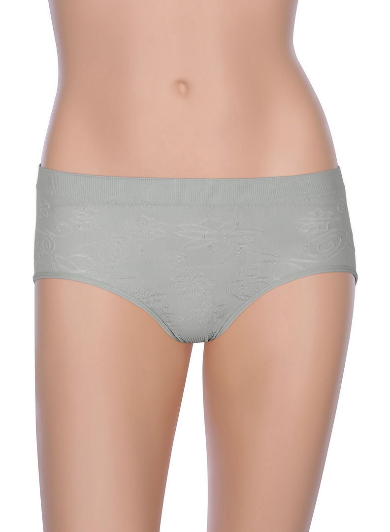 hush-hush mermaid - Vegan Random Pattern Brief Grey - Image 1