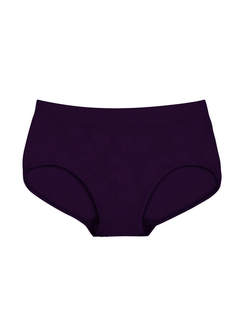 hush-hush mermaid - Vegan Random Pattern Brief Purple - Image 1