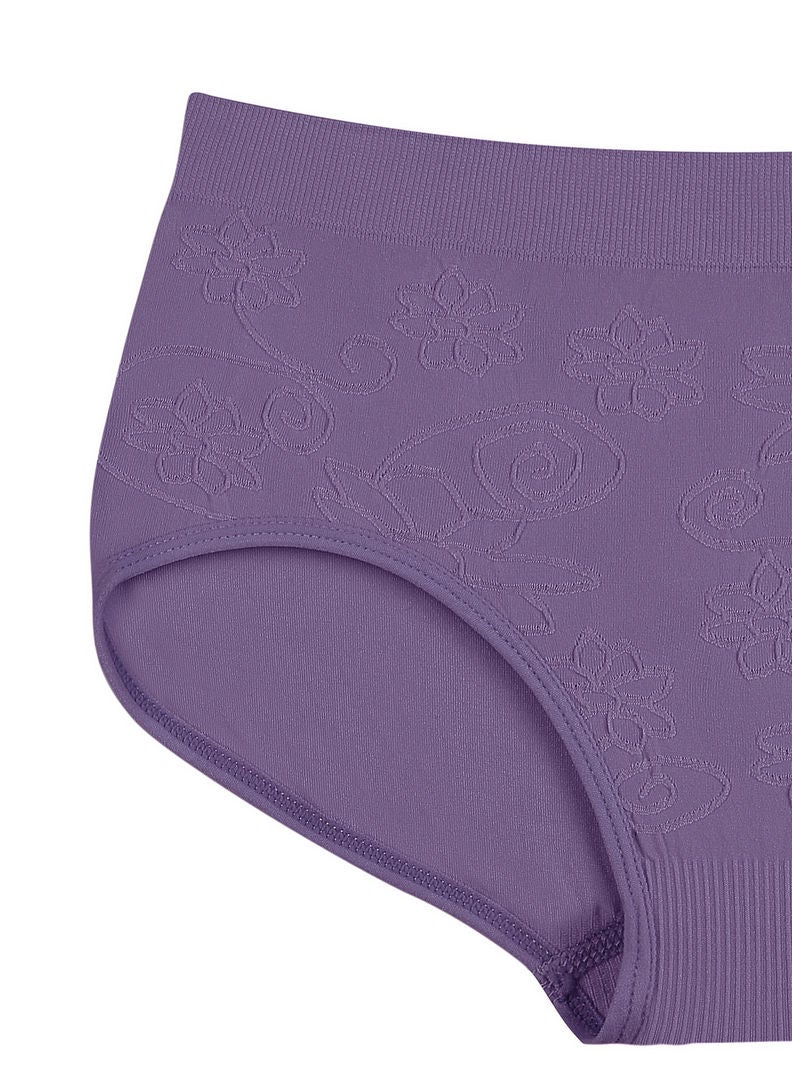 hush-hush mermaid - Vegan Random Pattern Brief Purple - Image 1