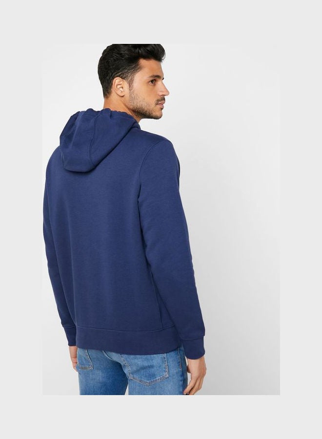 Nike - Club Hoodie Navy - Image 1
