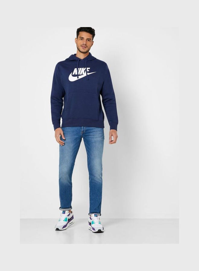 Nike - Club Hoodie Navy - Image 1