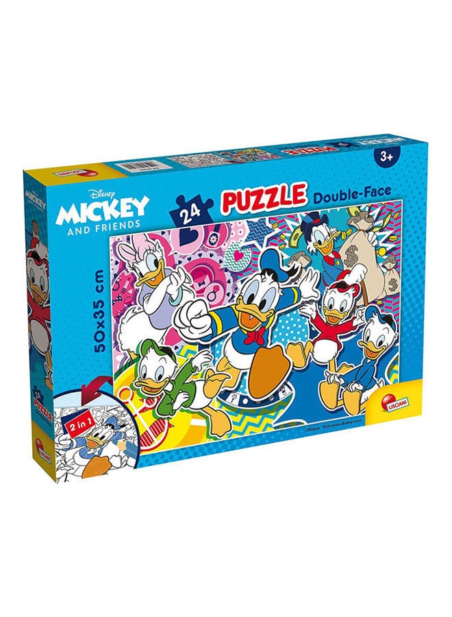 LISCIANI Donald Duck Double Face  Puzzle 2*12cm