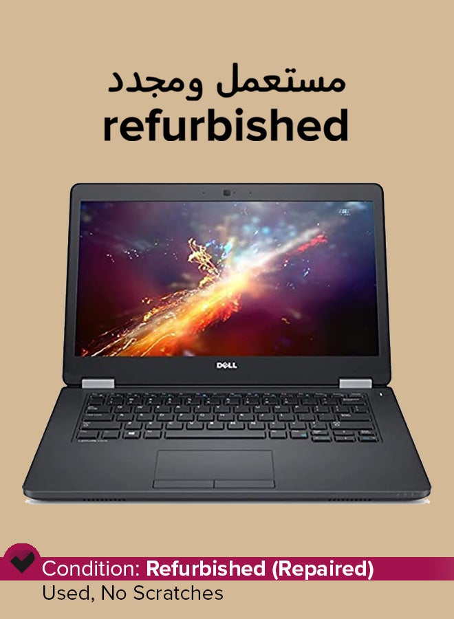 Renewed - Latitude 5470 Laptop With 14-Inch Display, Intel Core i5 Processor/6th Gen/8GB RAM/256GB SSD/Intel HD Graphics 520 English/Arabic Black
