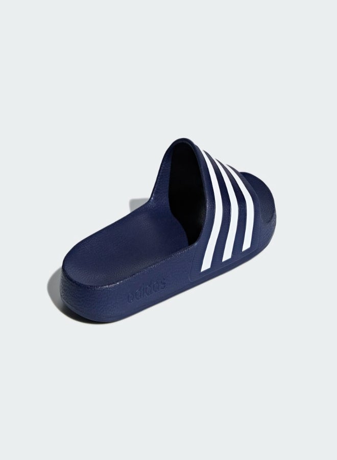 Adidas Adilette Aqua Slides Dark Blue/Cloud White  - Image 3