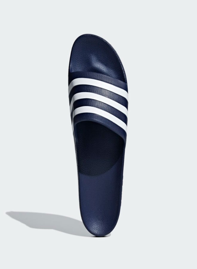 Adidas Adilette Aqua Slides Dark Blue/Cloud White  - Image 4