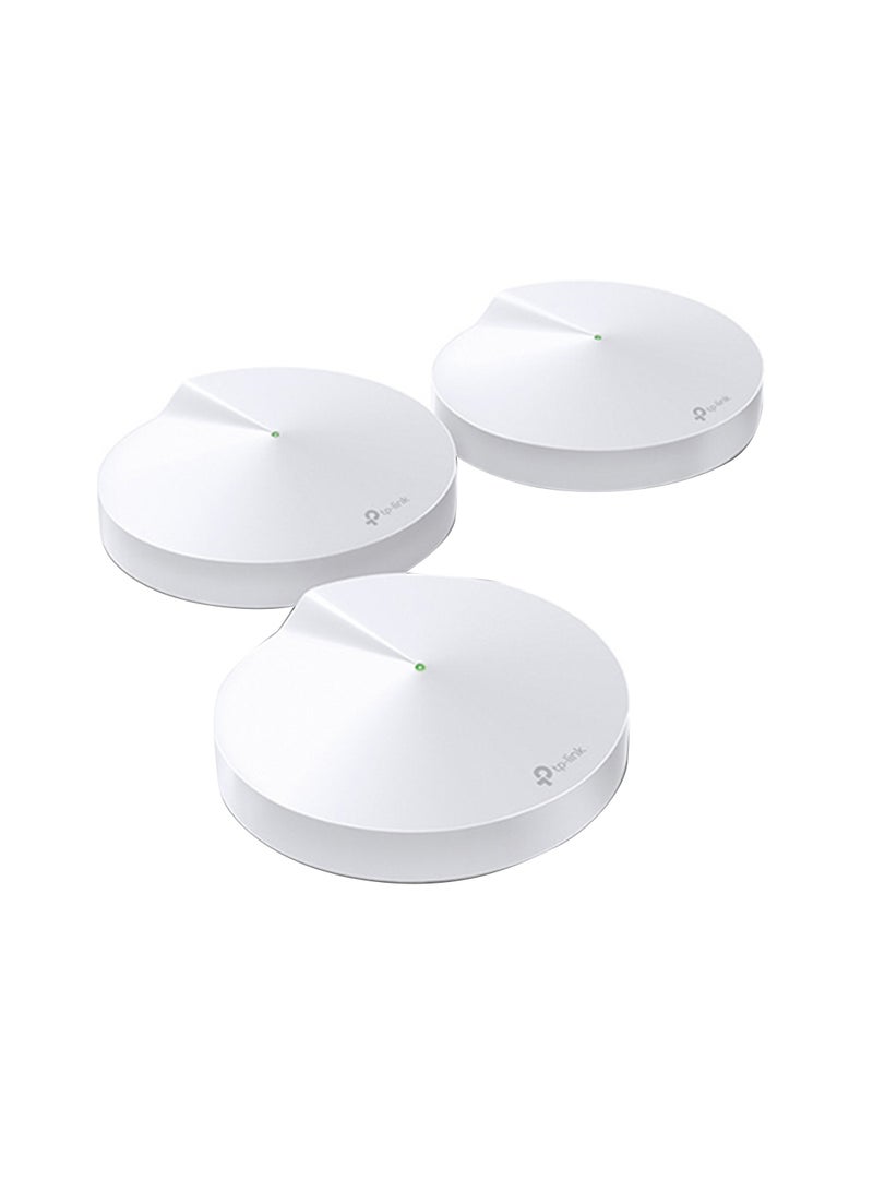 TP-LINK - Deco M9 Plus (3-Pack) AC2200 Tri-Band Whole Home Mesh WiFi System, Coverage for 4-6+ Bedroom Houses, 100 Devices Connectivity, Built-in Antivirus, Smart Hub, Tri-Band Dynamic Backhaul, Parental Controls, Works with Alexa White - Image 1