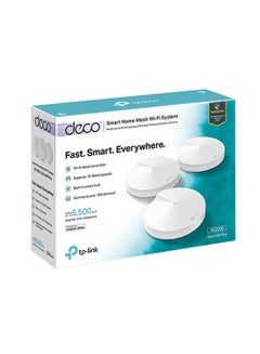 TP-LINK Deco M9 Plus (3-Pack) AC2200 Tri-Band Whole Home Mesh WiFi System, Coverage for 4-6+ Bedroom Houses, 100 Devices Connectivity, Built-in Antivirus, Smart Hub, Tri-Band Dynamic Backhaul, Parental Controls, Works with Alexa White  - Image 4
