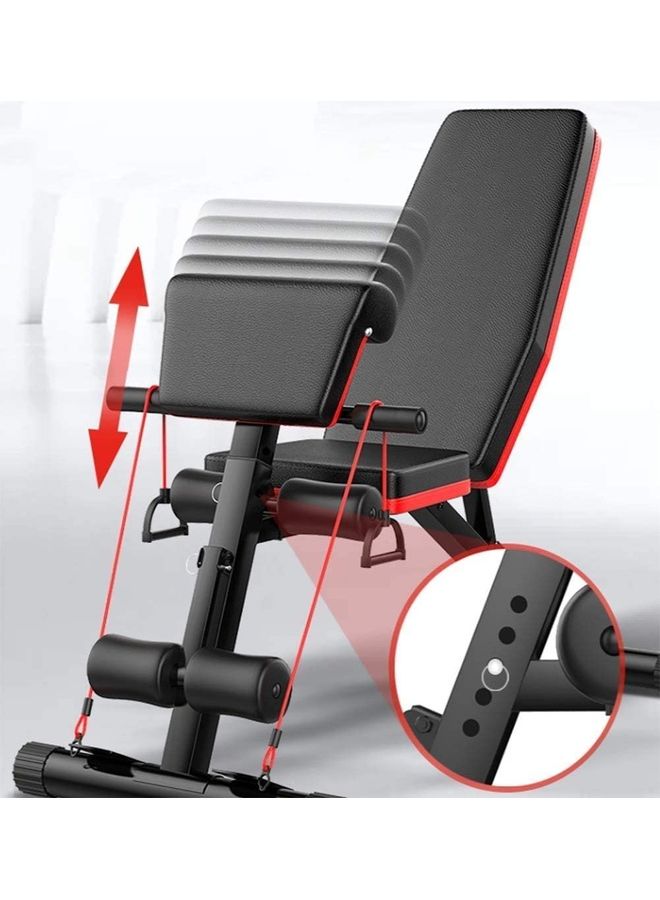 H PRO Multi-Function Adjustable Weight Bench with an Extreme Elastic Rope 13kg - Image 2