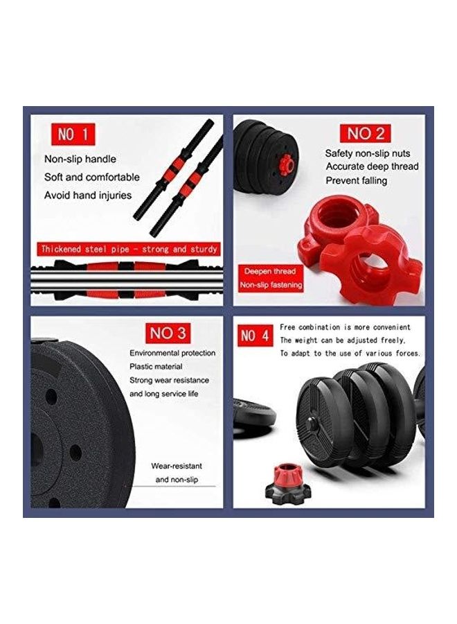 H PRO 18-Piece Adjustable Dumbbells Set 20kg - Image 3