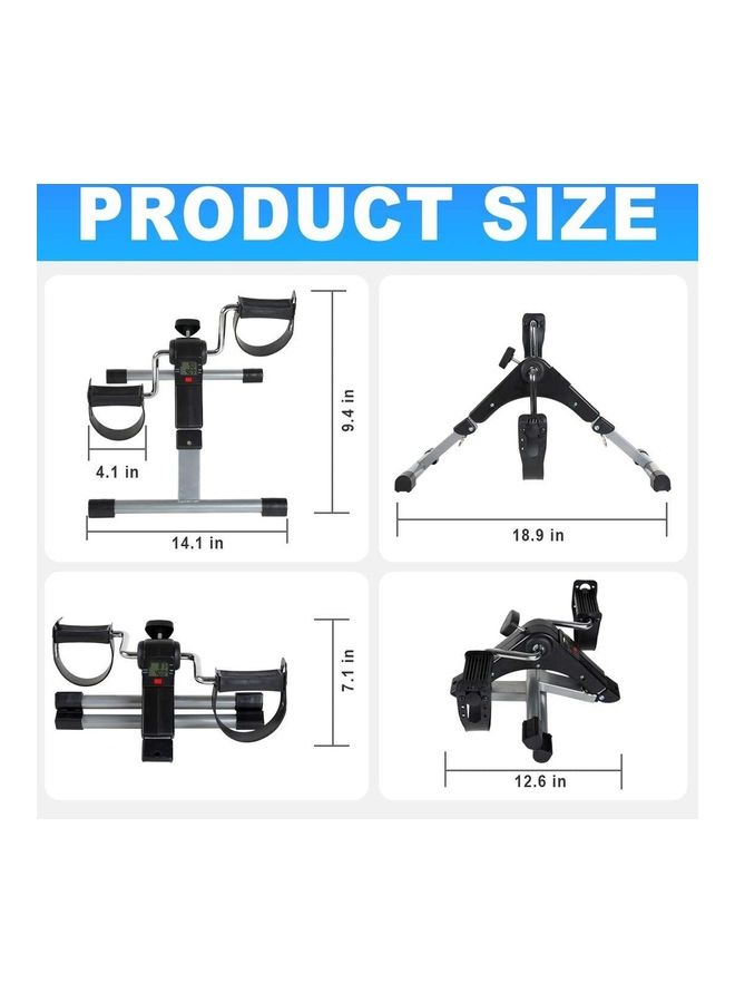 H PRO Foldable Mini Pedal Bike For Workout 18 x 12 x 10inch  - Image 4