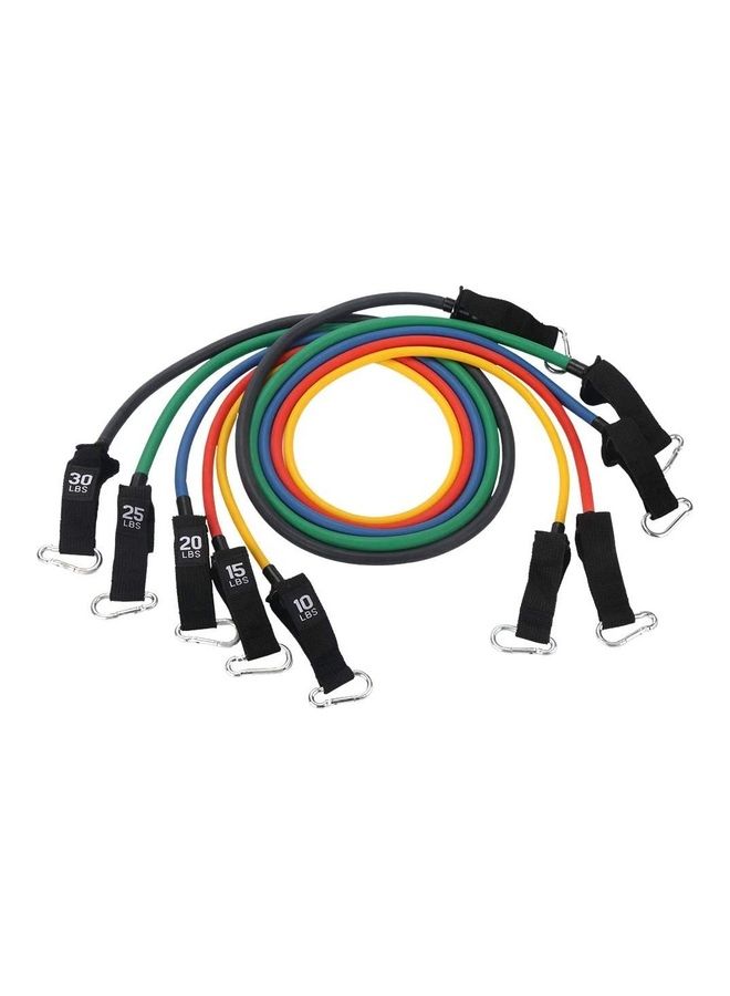 H PRO 11-Piece Resistance Band Workout Exercise Training Tube 28 x 20.5 x 7.5cm  - Image 2