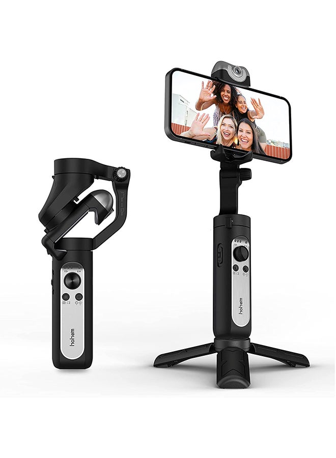 hohem - 2800.0 mAh 3-Axis Handheld Professional Video Stabilizer with Grip Black - Image 1