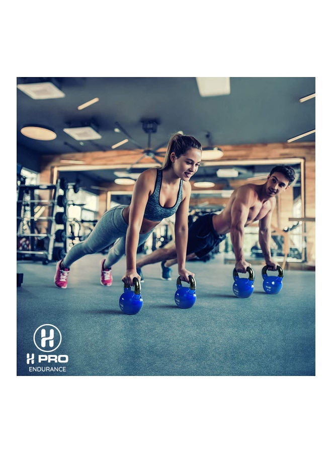 أتش برو كرة أوزان من الحديد المصبوب مطلية بالفينيل| ثقوب تدريب قوية لرفع الأثقال والترطيب والقوة والتدريب الأساسي 4كيلوجرام - Image 3