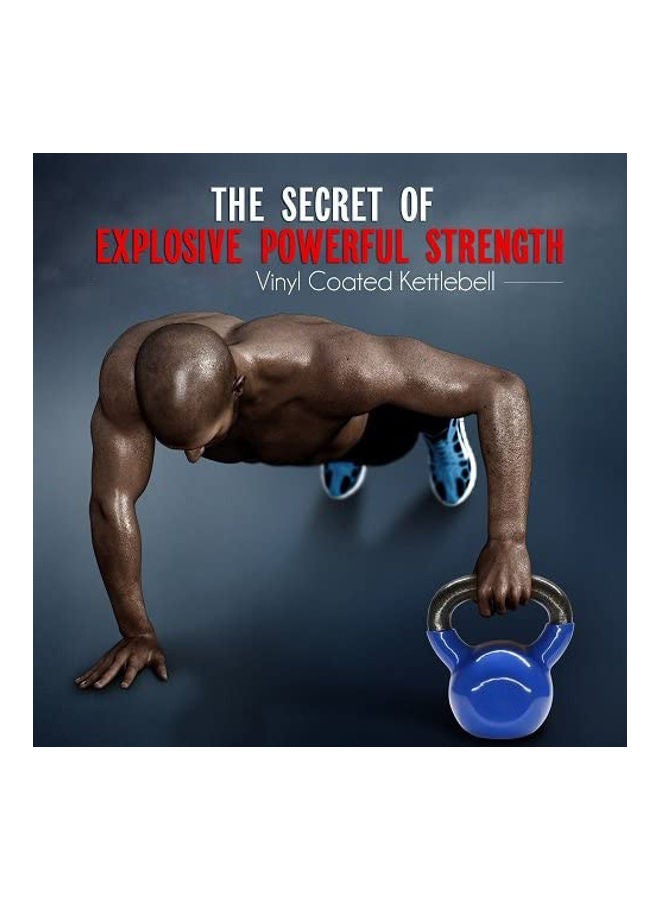 أتش برو كرة أوزان من الحديد المصبوب مطلية بالفينيل| ثقوب تدريب قوية لرفع الأثقال والترطيب والقوة والتدريب الأساسي 4كيلوجرام - Image 4