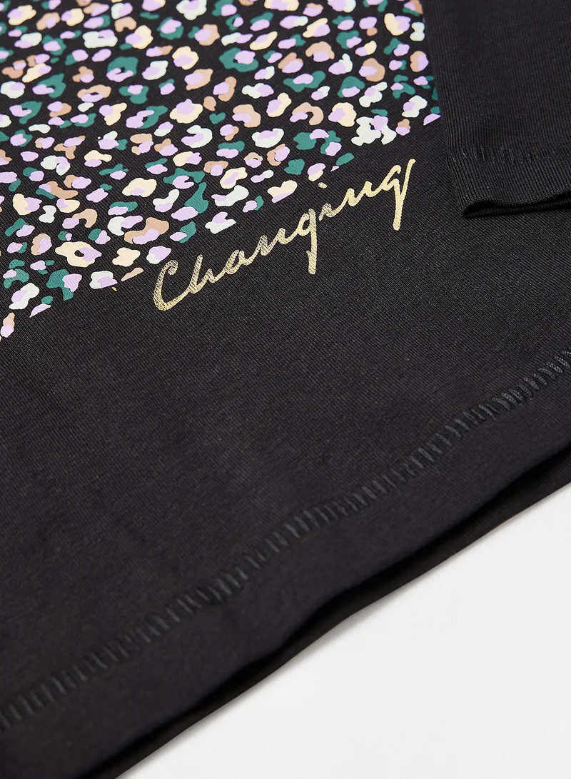 ONLY Kids/Teen Gathered Detail Top Black