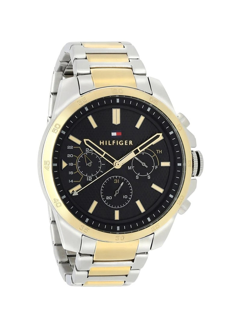 تومي هيلفيغر ساعة يد ديكر بقرص بلون أسود - طراز 1791559 للرجال - Image 2