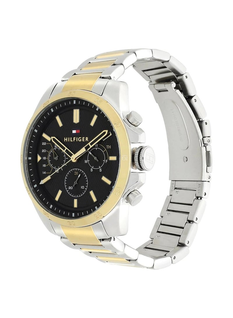 تومي هيلفيغر ساعة يد ديكر بقرص بلون أسود - طراز 1791559 للرجال - Image 3