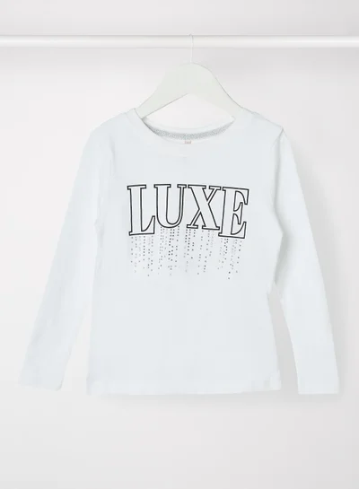 ONLY Kids/Teen Embellished T-Shirt White