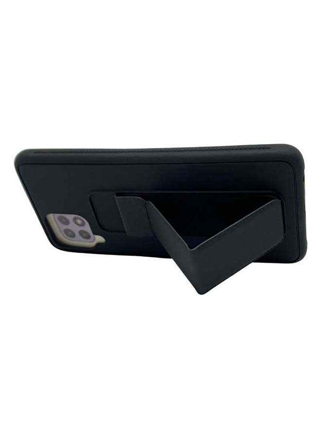 3-in-1 Magnetic Wrist Strap Hand Grip with Stand Case Cover for Samsung Galaxy A22 4G Black - Image 4