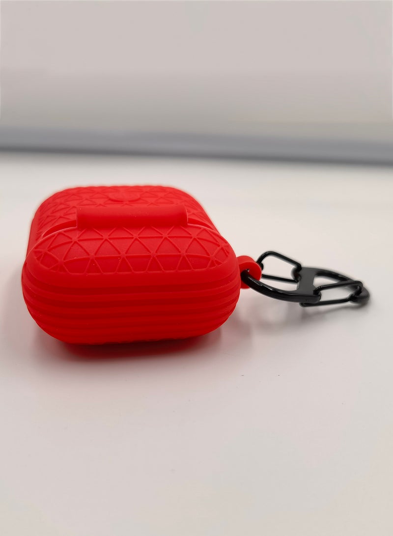 Noon East - Protective Case Cover For AirPods With Carabiner Red - Image 1
