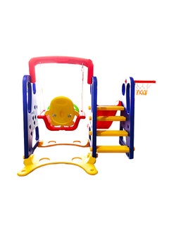 3 In 1 Swing Slide Activity Set With Basketball Hoop For Kids