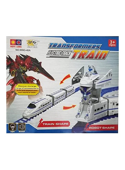 Transformers Electric Track Train 2In1 Set With Light And Sound Toy
