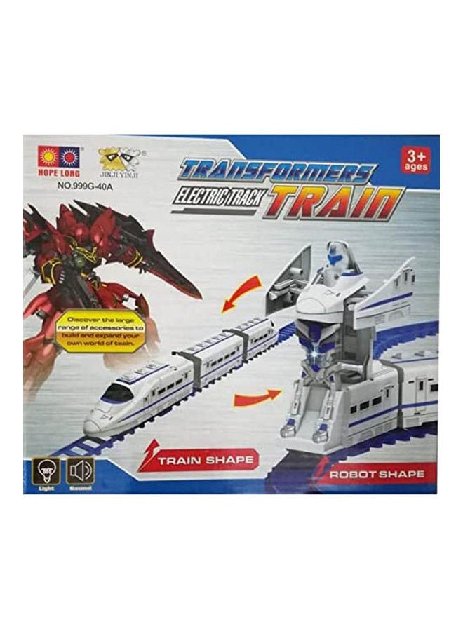 null - Transformers Electric Track Train 2In1 Set With Light And Sound Toy - Image 1