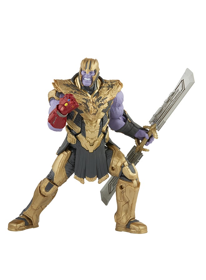 MARVEL - Hasbro  Legends Series 6-inch Scale Action Figure 2-Pack Toy Iron Man Mark 85 vs. Thanos, Infinity Saga character, Premium Design, 2 Figures and 15 Accessories - Image 1