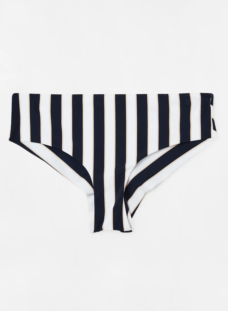 Reserved Striped Bikini Bottoms