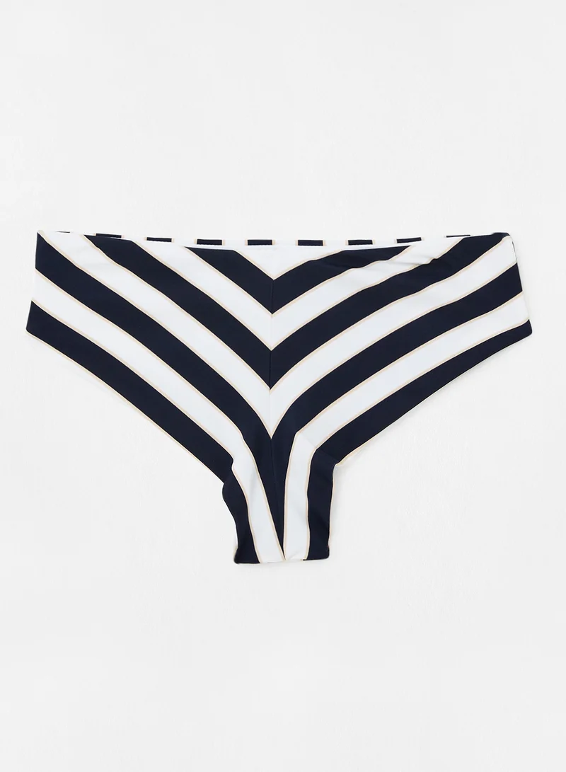 Reserved Striped Bikini Bottoms